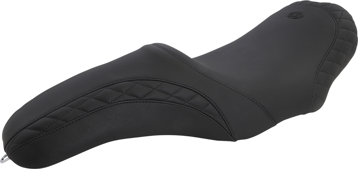 MUSTANG Seat - Tripper Fastback™ - Stitched w/ Small Diamond-Stitched Inlays - Black - FL '08-'25 75269 — image 1