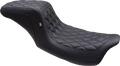 MUSTANG One Piece 2-Up Squareback Seat - Double Diamond - Black Stitch - FL '08-'25 75299 — image 1