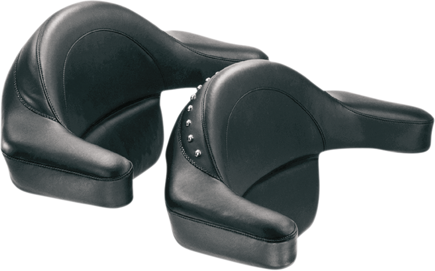 MUSTANG Passenger Pad - with Armrest - Smooth - FLT/FLHT '80-'13 75324 — image 2