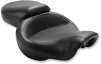 MUSTANG Vintage Style Seat - Wide - Smooth - Black - Dyna 75535 — image 1