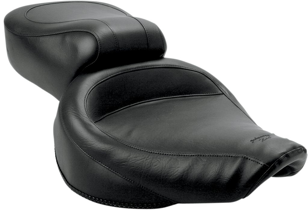 MUSTANG Vintage Style Seat - Wide - Smooth - Black - Dyna 75680 — image 2