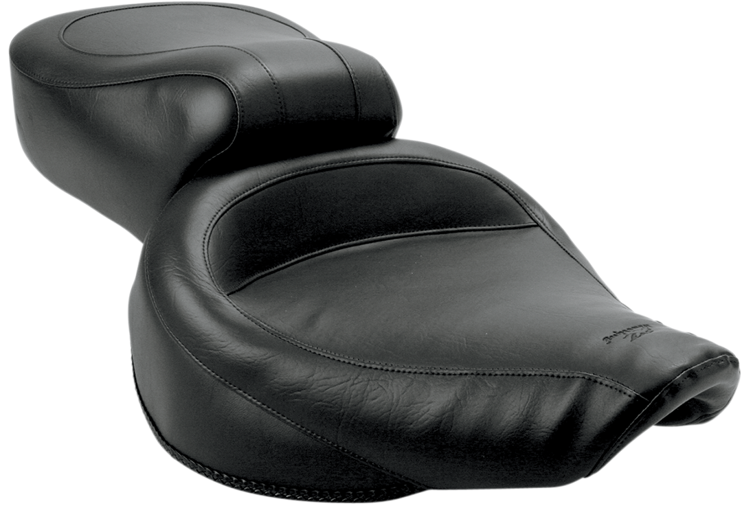MUSTANG Vintage Style Seat - Wide - Smooth - Black - Dyna 75680 — image 2