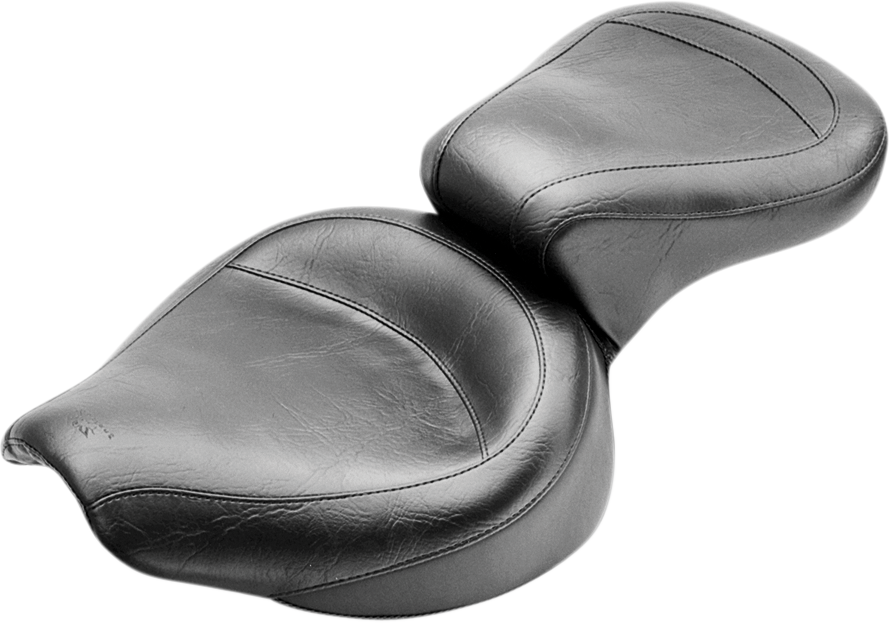MUSTANG Vintage Style Seat - Wide - Smooth - Black - FX/FL 75734 — image 1