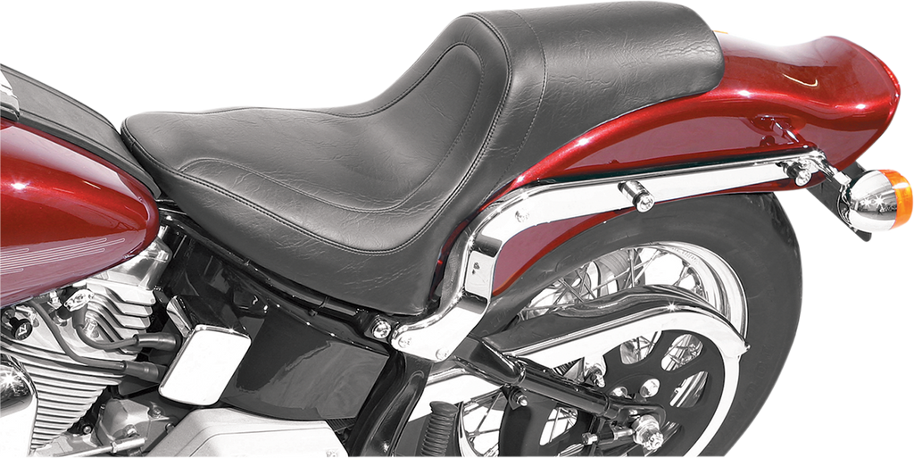 MUSTANG Seat - Fastback™ - Stitched - Black - Softail '00-'05 75779 — image 3