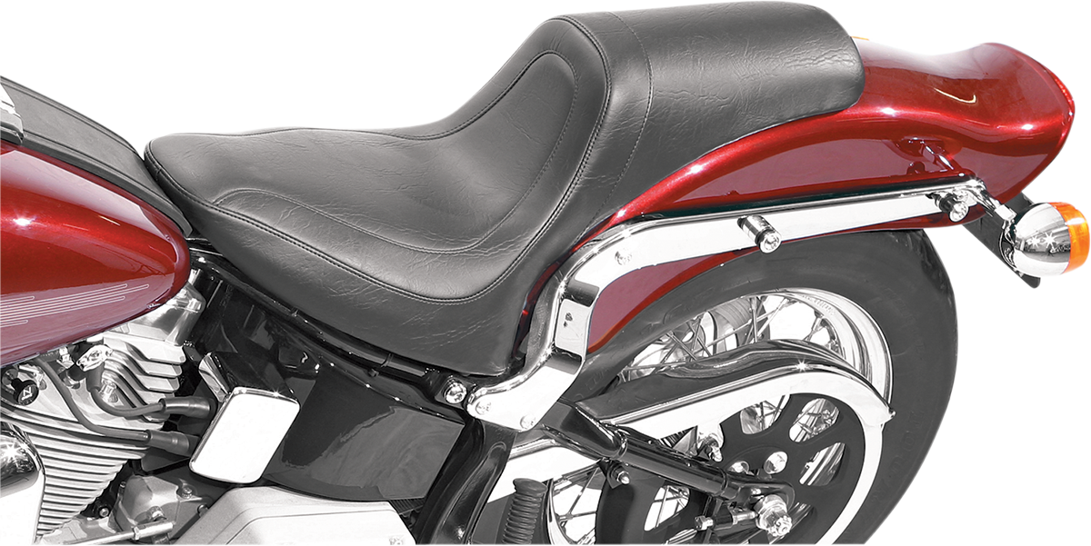 MUSTANG Seat - Fastback™ - Stitched - Black - Softail '00-'05 75779 — image 3