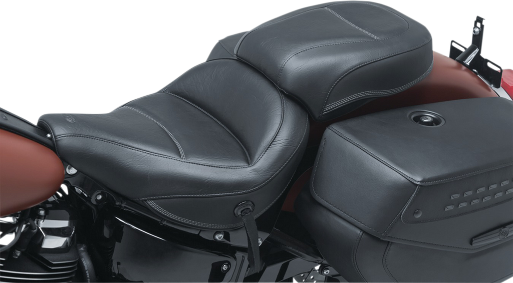 MUSTANG Max Profile Solo Touring Seat - without Driver Backrest - Black - Original - FLHC/FLDE 75880 — image 1