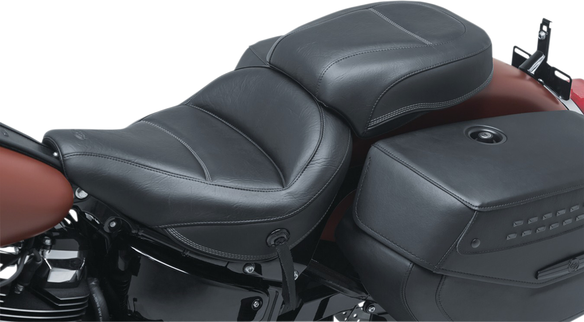 MUSTANG Passenger Touring Seat - Black - Original Stitch - FLHC/FLDE 75881 — image 1