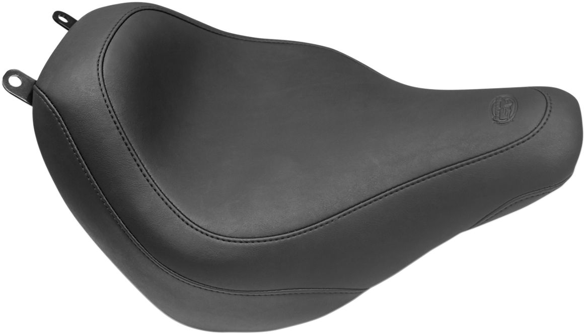MUSTANG Seat - Wide Tripper™ Solo - without Backrest - Smooth - Black - FLDE/FLHC '18-'25 75882 — image 1