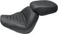MUSTANG Max Profile Solo Touring Seat - without Driver Backrest - Black - Trapezoid Stitch - FXFB/FXFBS 75887 — image 1