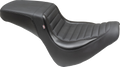 MUSTANG Squareback Seat - Black - Tuck-n-Roll - Fat Bob '18-'23 76005 — image 1