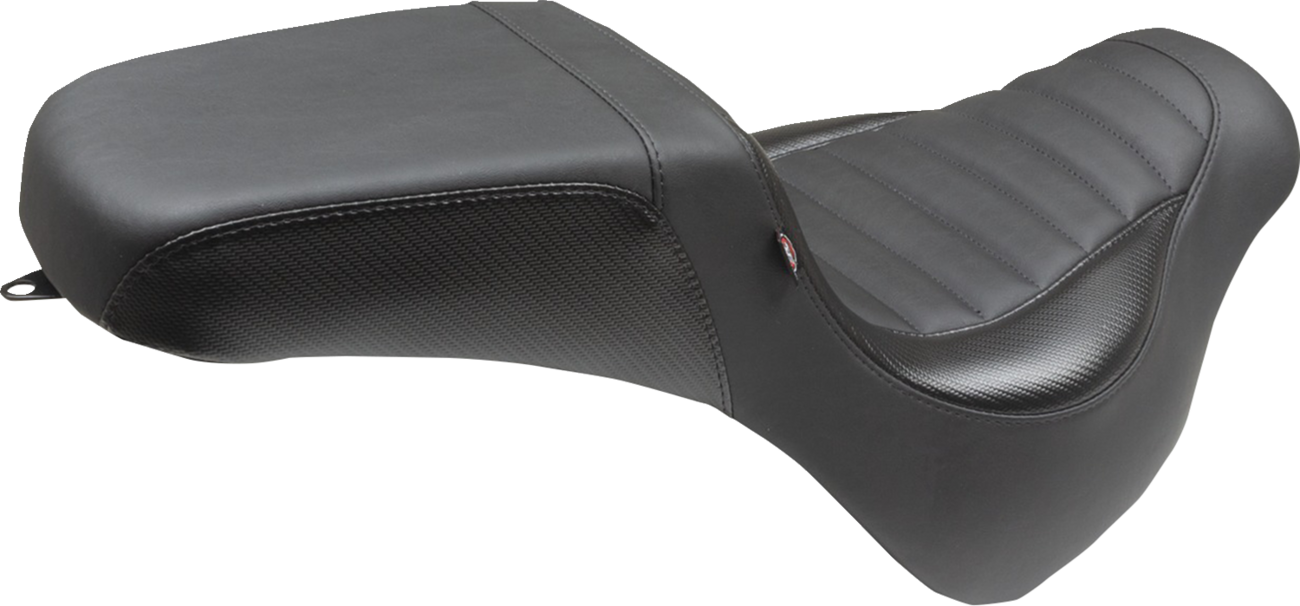 MUSTANG Squareback Seat - Black - Tuck-n-Roll - Fat Bob '18-'23 76005 — image 2