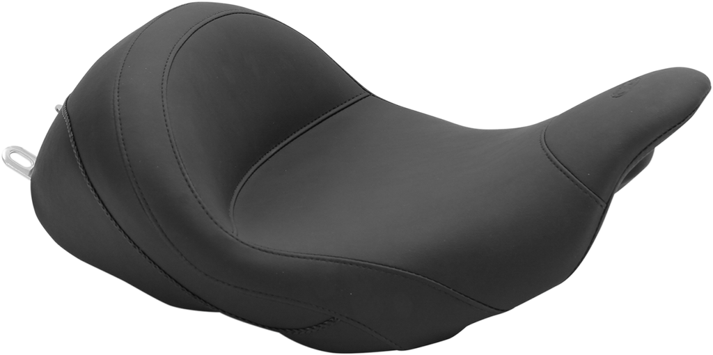 MUSTANG Lowdown Vintage Seat - No Driver Backrest - Smooth - FL '08-'25 76078 — image 1