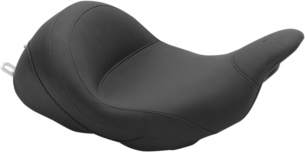 MUSTANG Lowdown Vintage Seat - No Driver Backrest - Smooth - FL '08-'25 76078 — image 1