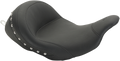 MUSTANG Lowdown Vintage Seat - No Driver Backrest - Chrome Studded - FL '08-'25 76079 — image 1
