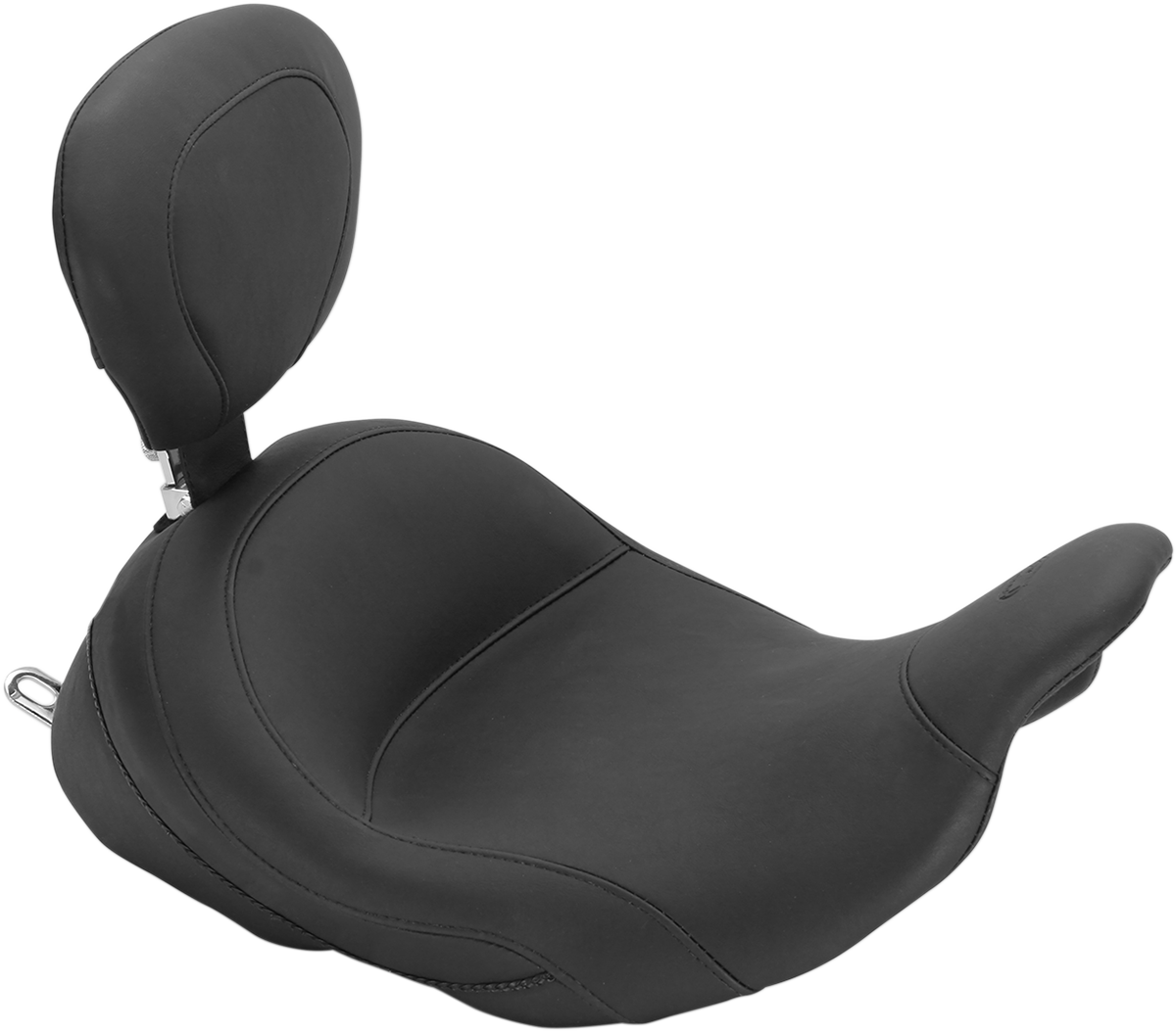 MUSTANG Lowdown Vintage Seat - No Driver Backrest - Chrome Studded - FL '08-'25 76079 — image 2