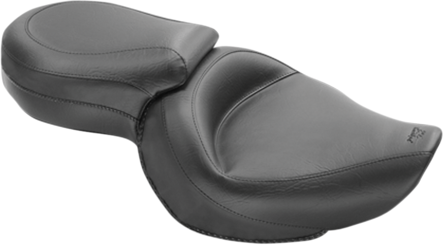 MUSTANG Vintage Style Seat - Wide - Smooth - Black - XLC 76143 — image 1