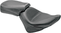 MUSTANG Seat - Vintage - Wide - Touring - Without Driver Backrest - Two-Piece - Smooth - Black - Vegas 76511 — image 1
