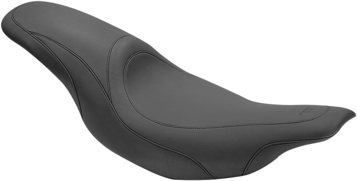 MUSTANG Tripper™ Fastback Seat - Stitched - Black - FLH '97-'07 76589 — image 1