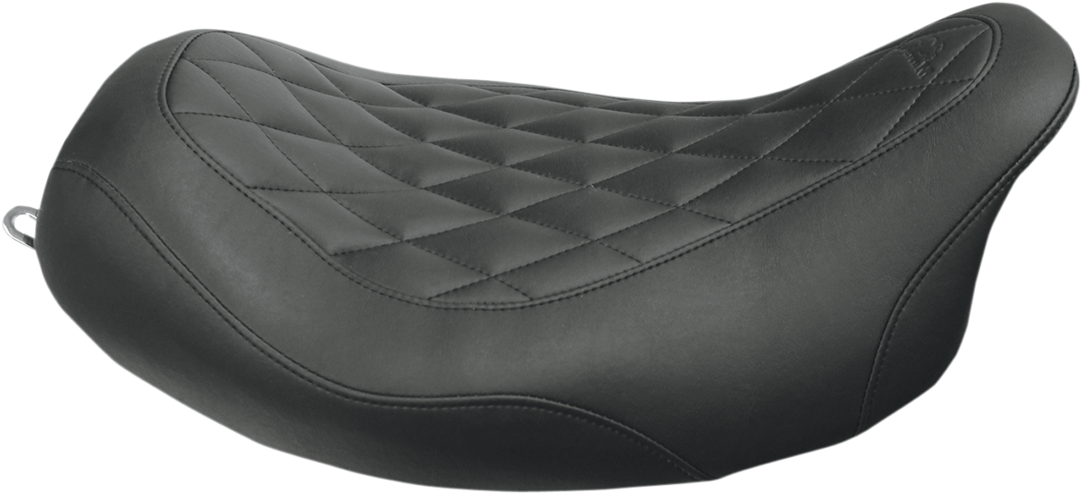 MUSTANG Seat - Wide Tripper™ Solo - without Backrest - Diamond - Black - FL '08-'25 76694 — image 1