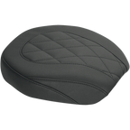 MUSTANG Wide Tripper Rear Seat - Diamond - Black - Dyna '06-'17 76705 — image 1