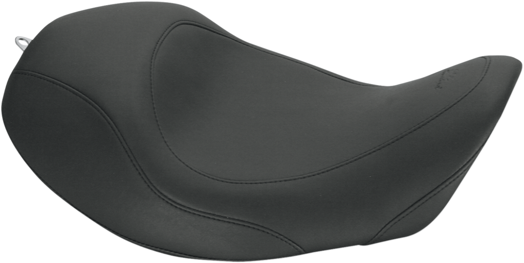 MUSTANG Forward Wide Tripper Solo Seat - Plain - Black - Dyna '06-'17 76707 — image 1