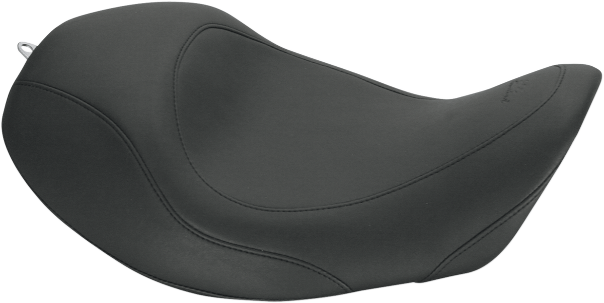 MUSTANG Forward Wide Tripper Solo Seat - Plain - Black - Dyna '06-'17 76707 — image 1