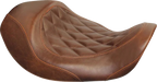 MUSTANG Forward Wide Tripper Solo Seat - Diamond - Brown - Dyna '06-'17 76711 — image 1