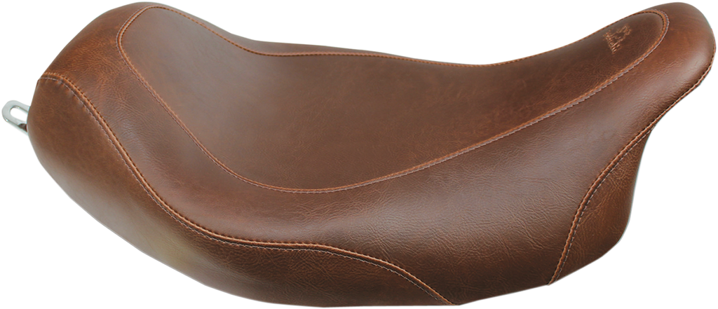 MUSTANG Seat - Wide Tripper™ Solo - without Backrest - Smooth - Brown - FL '08-'25 76720 — image 1