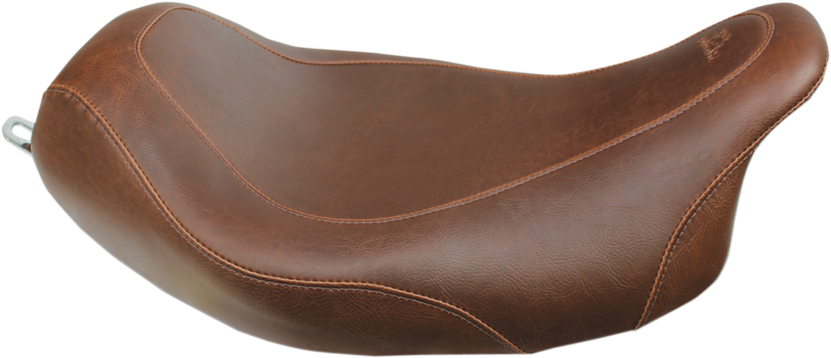 MUSTANG Seat - Wide Tripper™ Solo - without Backrest - Smooth - Brown - FL '08-'25 76720 — image 1
