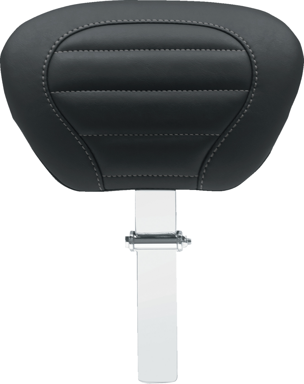 MUSTANG Deluxe Driver Backrest - Black w/ Gunmetal Stitching - FLT/FLH '08-'25 79012GM — image 1
