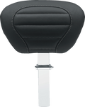 MUSTANG Deluxe Driver Backrest - Black w/ Gunmetal Stitching - FLT/FLH '08-'25 79012GM — image 1