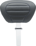 MUSTANG Deluxe Driver Backrest - Black w/ Sky Blue Stitching - FLT/FLH '08-'25 79012SB — image 1