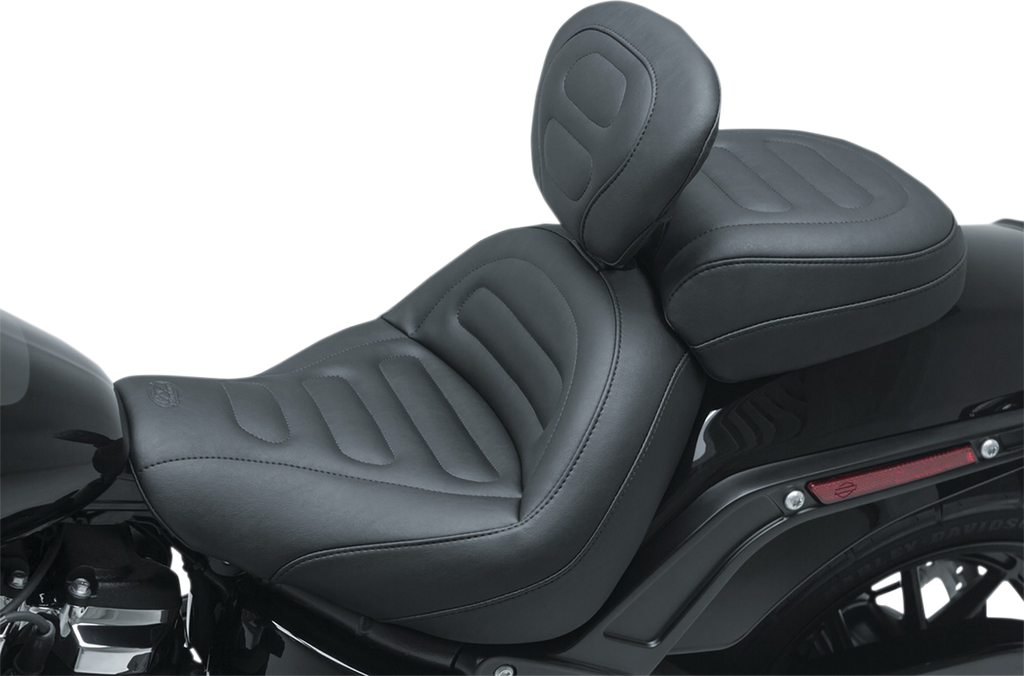 MUSTANG Passenger Touring Seat - Black - Trapezoid Stitch - FXFB/FXFBS 79335 — image 1
