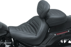 MUSTANG Passenger Touring Seat - Black - Trapezoid Stitch - FXFB/FXFBS 79335 — image 1