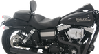MUSTANG Wide Solo Seat - With Backrest - Vintage - Black - Smooth - FXD '06-'17 79358 — image 3