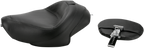 MUSTANG Wide Solo Seat - With Backrest - Vintage - Black - Smooth - XL '04-'21 79429 — image 1