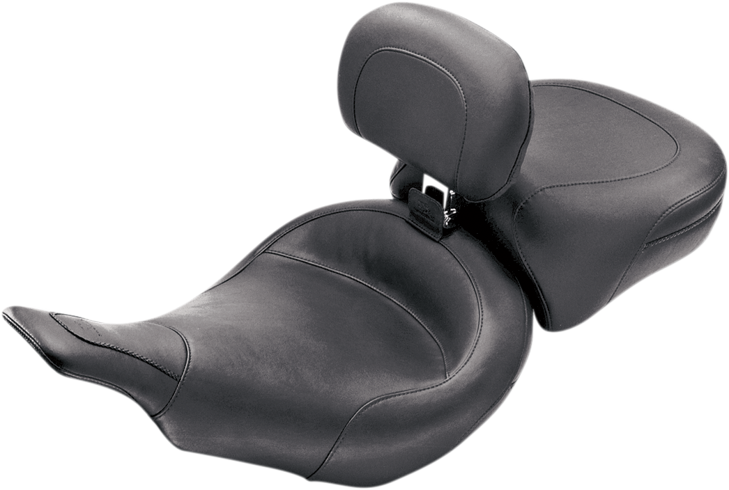 MUSTANG Wide Solo Seat - With Backrest - Vintage - Black - Smooth - XL '04-'21 79429 — image 3