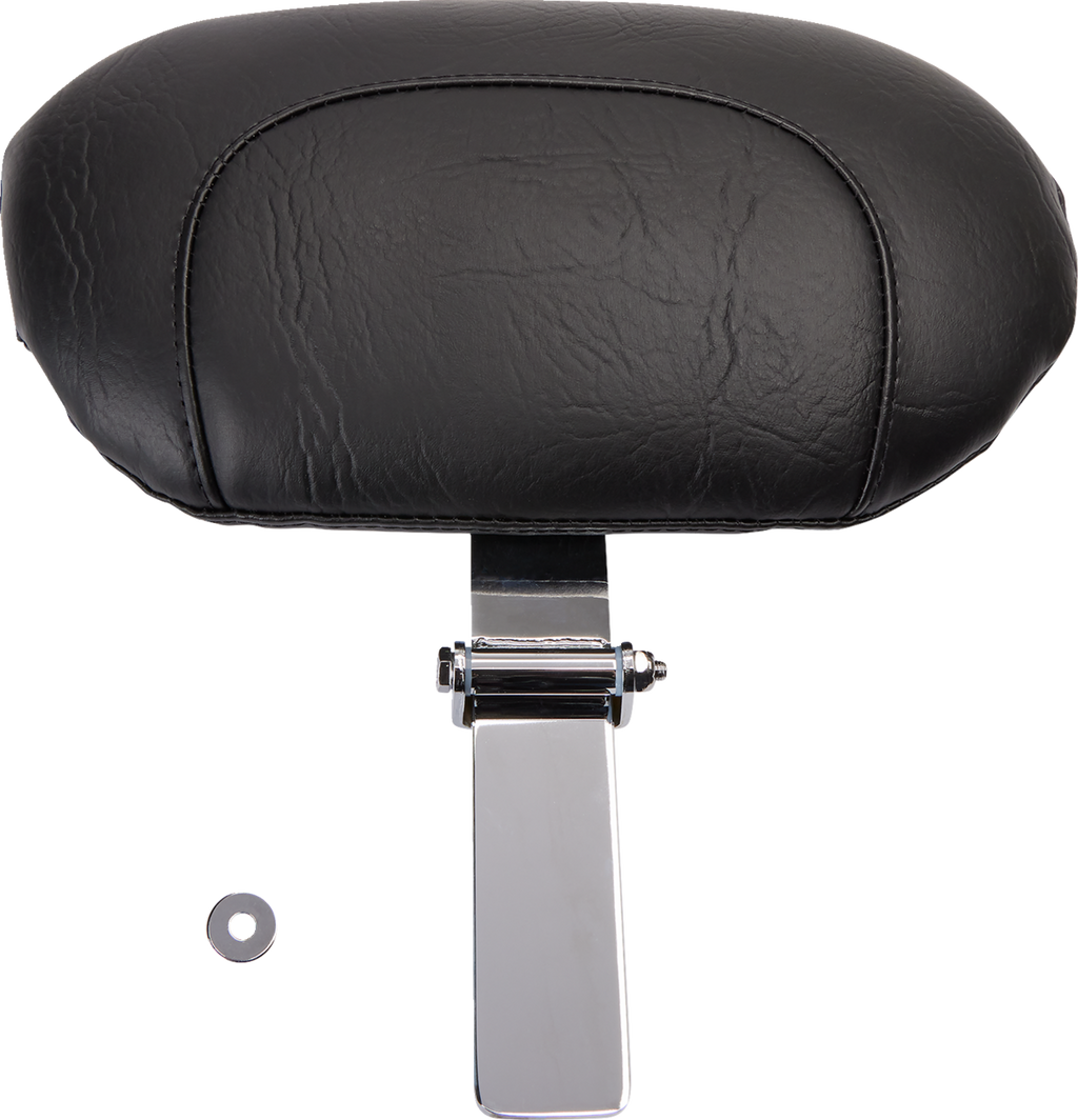 MUSTANG Wide Solo Seat - With Backrest - Black - Studded w/ Concho - FLST '00-'15 79485 — image 3