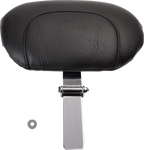 MUSTANG Wide Solo Seat - With Backrest - Black - Studded w/ Concho - FLST '00-'15 79485 — image 3