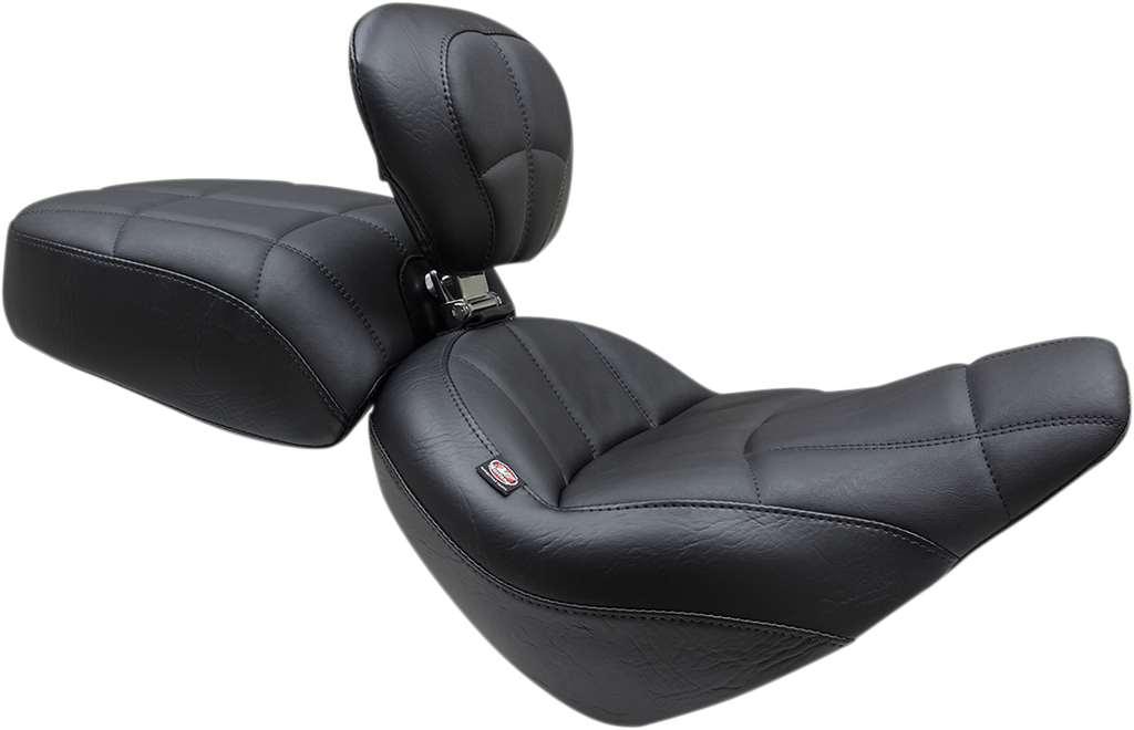 MUSTANG Solo Touring Seat - Driver's Backrest - Cube Stitch - FXBB/S '18-'25 79494 — image 1