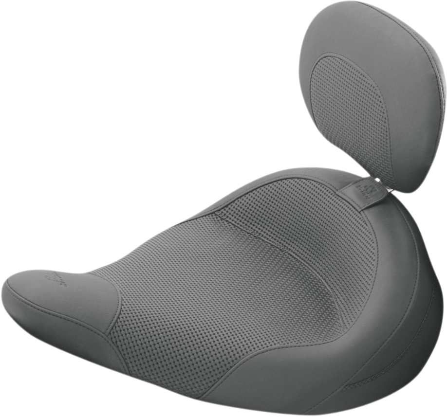 MUSTANG Solo Seat - Removable Driver Backrest for Air Ride - FLHP/FLHT/FLTRXP '83-'25 79548 — image 1