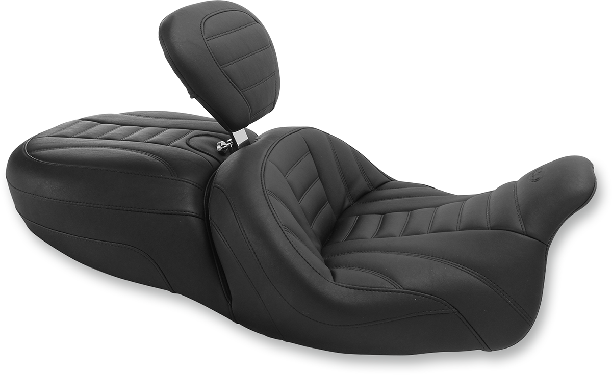 MUSTANG Freewheeler Vintage Seat - w/ Driver Backrest - FLRT/FLTRT '15-'25 79592 — image 1
