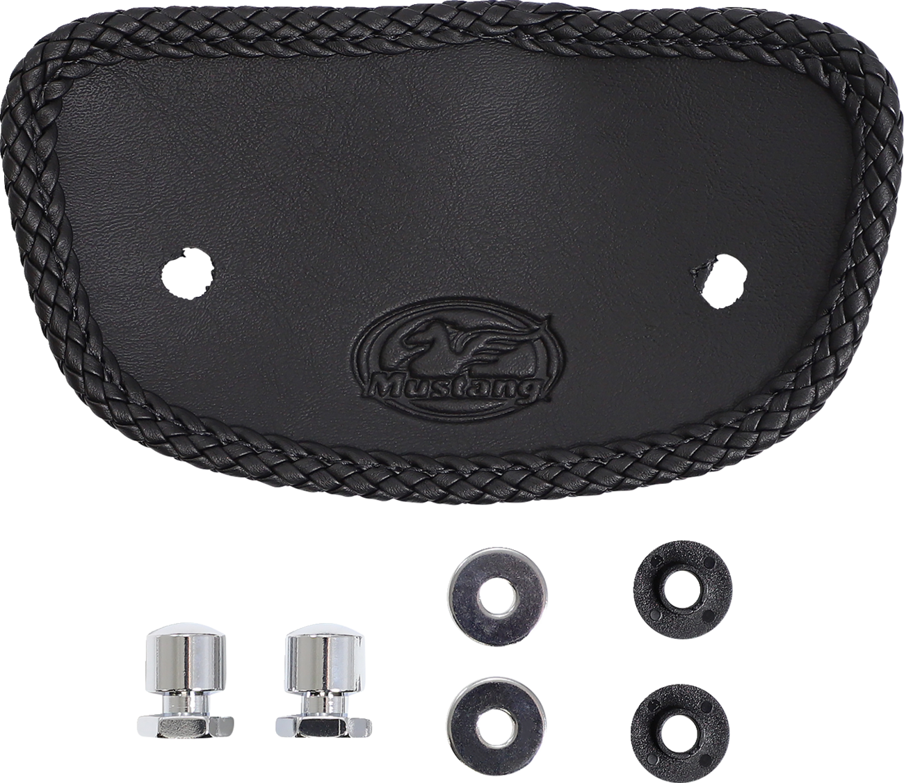MUSTANG Wide Solo Seat - With Backrest - Vintage - Black - Smooth - FL '08-'25 79600 — image 2