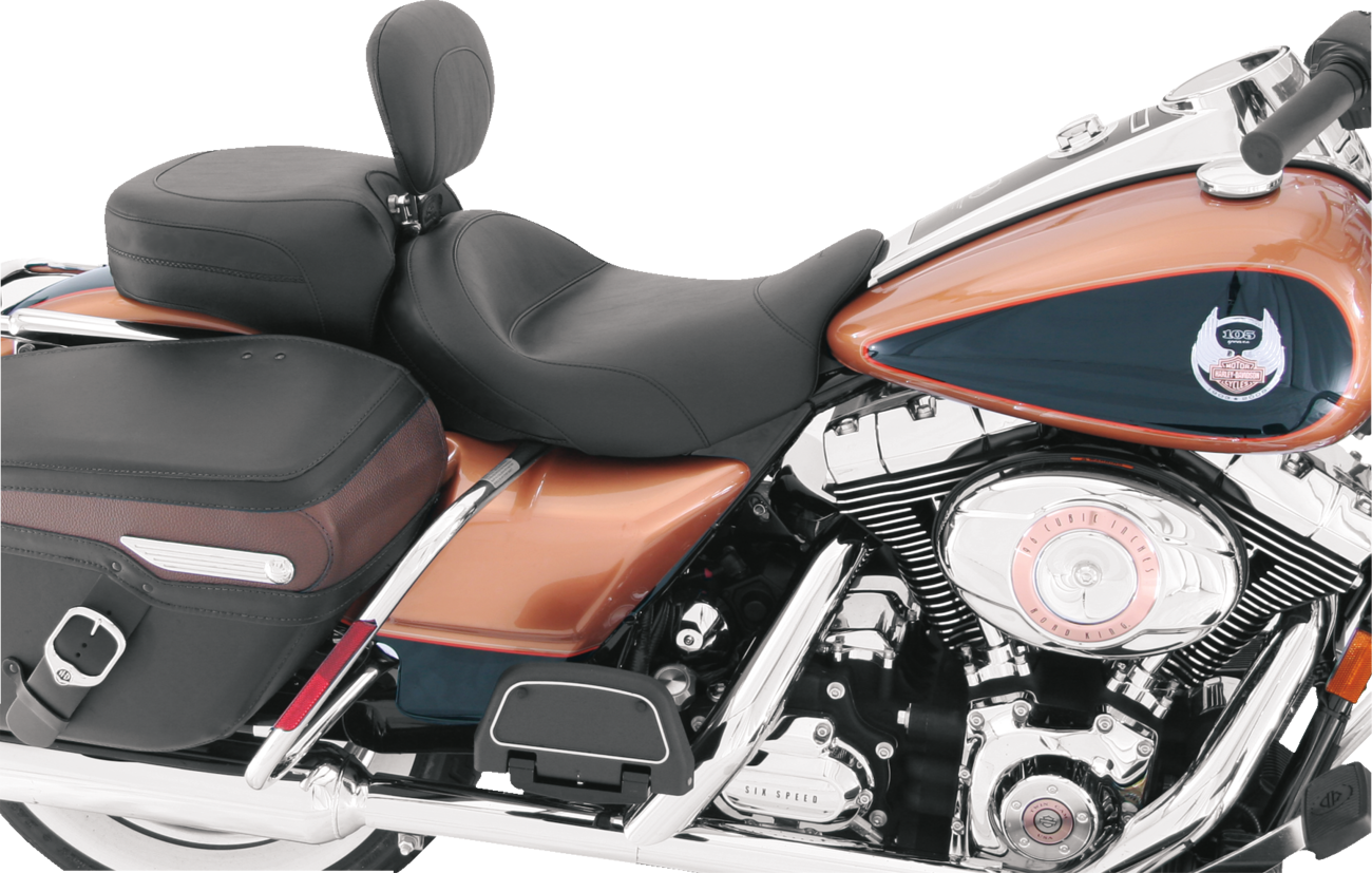 MUSTANG Wide Solo Seat - With Backrest - Vintage - Black - Smooth - FL '08-'25 79600 — image 5
