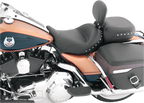 MUSTANG Wide Solo Seat - With Backrest - Black - Studded w/ Concho - FLH/FLT '08-'25 79602 — image 6