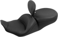 MUSTANG Lowdown Seat - with Driver Backrest - Plain - FLHR/FLHX '97-'07 79672 — image 1