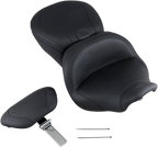 MUSTANG Lowdown Seat - with Driver Backrest - Plain - FLHR/FLHX '97-'07 79672 — image 2