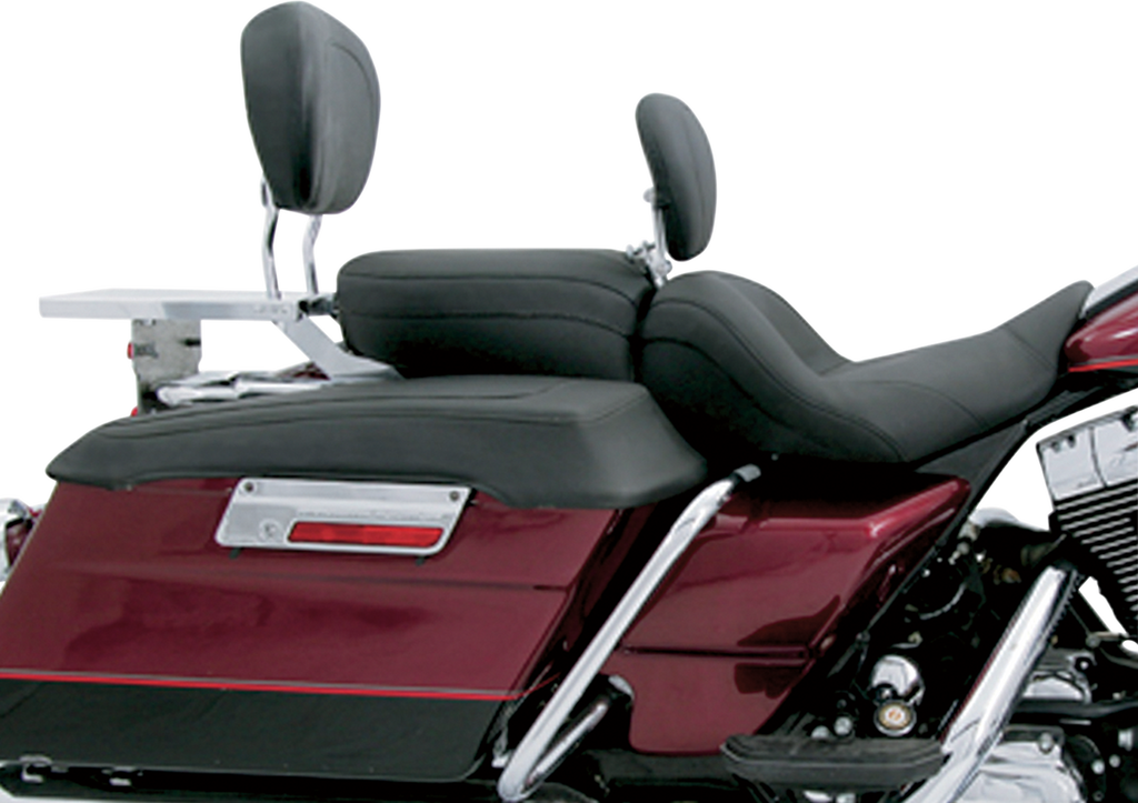 MUSTANG Lowdown Seat - with Driver Backrest - Plain - FLHR/FLHX '97-'07 79672 — image 5