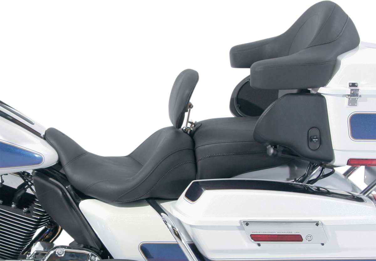 MUSTANG Lowdown Seat - with Driver Backrest - Plain - FLHR/FLHX '97-'07 79672 — image 6