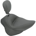 MUSTANG Wide Solo Seat - With Backrest - Vintage - Black - Smooth - FL/FX '11-'17 79742 — image 1